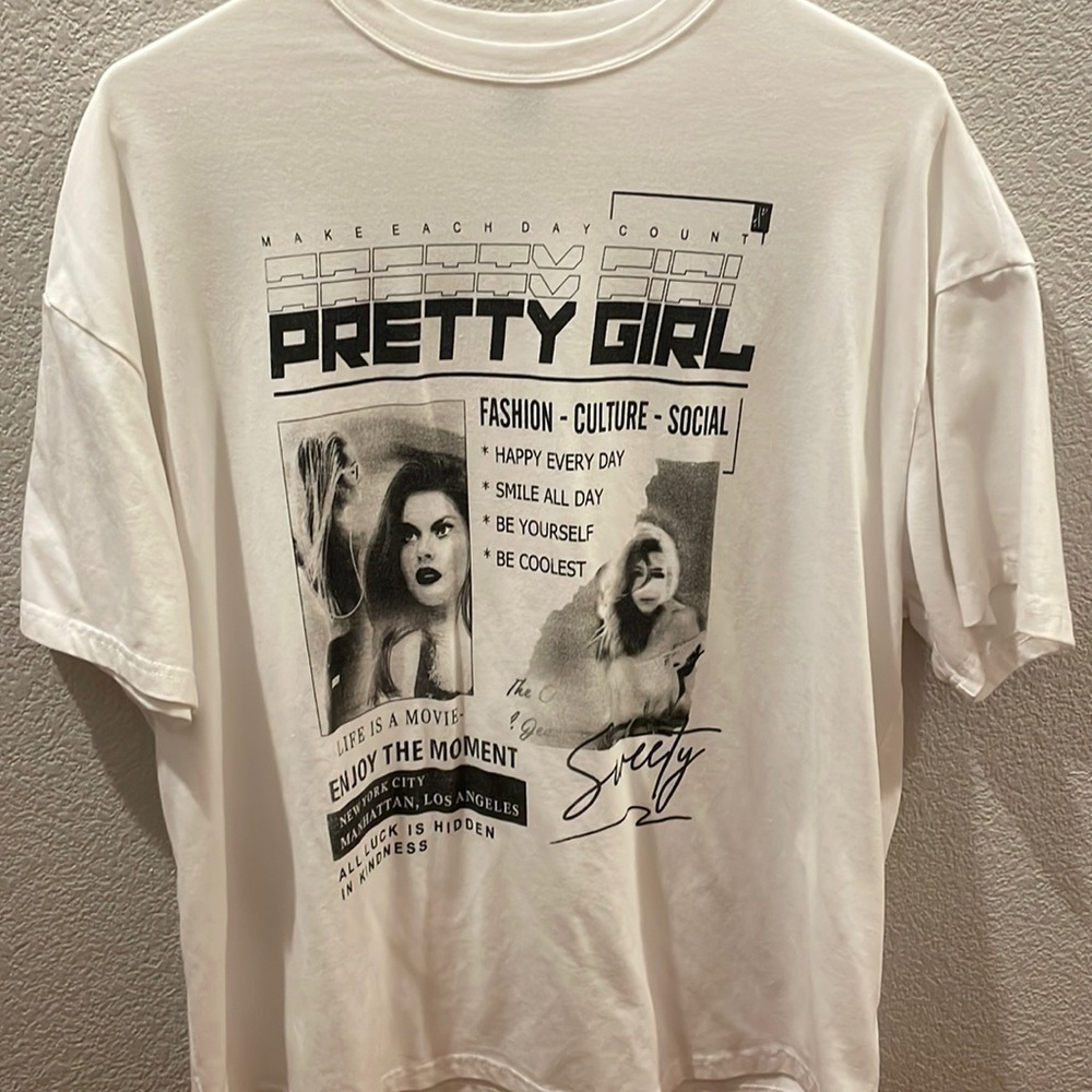 White Graphic Tshirt